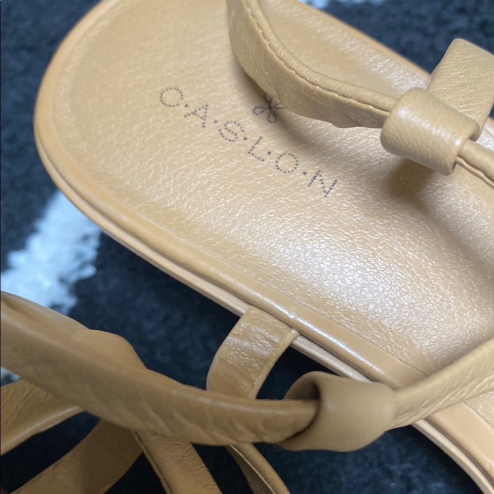 Caslon Women's Tan Strappy Sandals - Picture 2 of 4